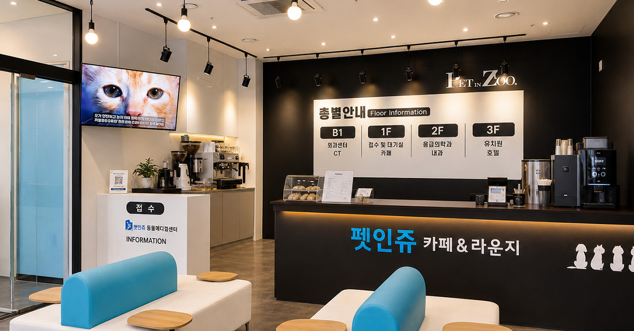 접수 및 대기실, 카페